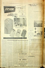 Página do jornal Unitário de abril de 1958