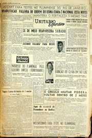 Página do jornal Unitário de abril de 1958