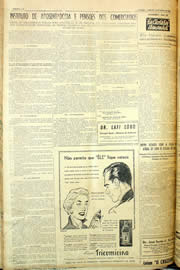 Página do jornal Unitário de abril de 1958