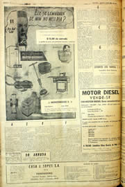 Página do jornal Unitário de abril de 1958