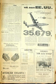 Página do jornal Unitário de abril de 1958