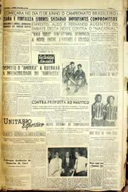Página do jornal Unitário de abril de 1958
