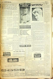 Página do jornal Unitário de abril de 1958