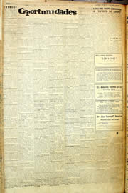 Página do jornal Unitário de abril de 1958