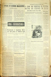 Página do jornal Unitário de abril de 1958