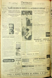 Página do jornal Unitário de abril de 1958
