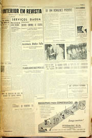 Página do jornal Unitário de maio de 1958