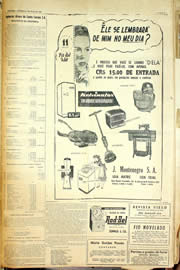Página do jornal Unitário de maio de 1958