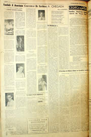 Página do jornal Unitário de maio de 1958