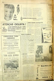 Página do jornal Unitário de maio de 1958