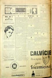 Página do jornal Unitário de maio de 1958
