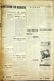 Página do jornal Unitário de maio de 1958