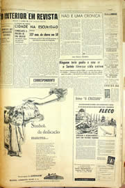 Página do jornal Unitário de maio de 1958