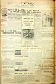 Página do jornal Unitário de maio de 1958