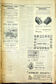 Página do jornal Unitário de maio de 1958