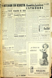 Página do jornal Unitário de maio de 1958