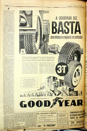 Página do jornal Unitário de maio de 1958