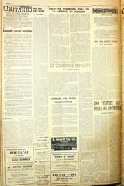 Página do jornal Unitário de maio de 1958