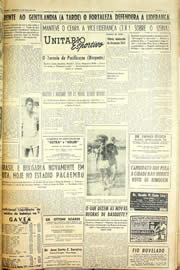 Página do jornal Unitário de maio de 1958