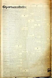 Página do jornal Unitário de maio de 1958
