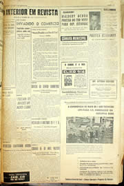 Página do jornal Unitário de maio de 1958