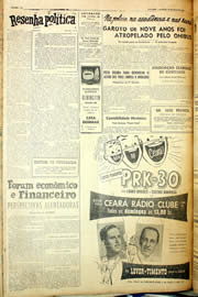 Página do jornal Unitário de maio de 1958