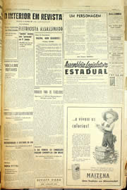 Página do jornal Unitário de maio de 1958