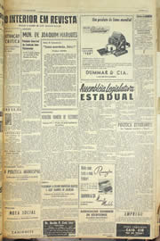 Página do jornal Unitário de maio de 1958