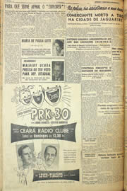 Página do jornal Unitário de junho de 1958