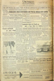 Página do jornal Unitário de junho de 1958