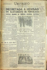 Página do jornal Unitário de junho de 1958