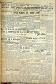 Página do jornal Unitário de junho de 1958