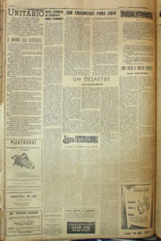Página do jornal Unitário de junho de 1958