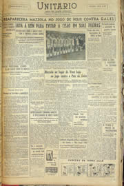 Página do jornal Unitário de junho de 1958