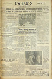 Página do jornal Unitário de junho de 1958