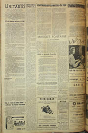 Página do jornal Unitário de junho de 1958
