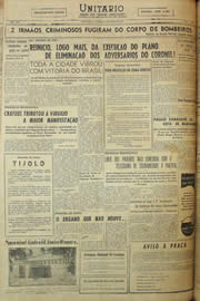 Página do jornal Unitário de junho de 1958