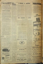 Página do jornal Unitário de junho de 1958