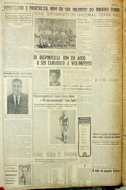 Página do jornal Unitário de outubro de 1958