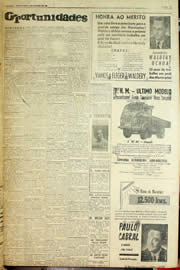 Página do jornal Unitário de outubro de 1958