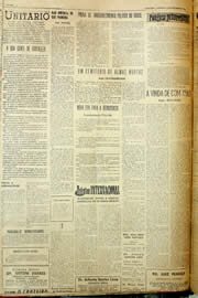 Página do jornal Unitário de outubro de 1958