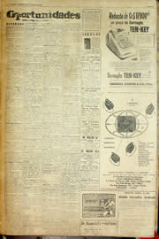 Página do jornal Unitário de outubro de 1958