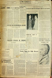 Página do jornal Unitário de outubro de 1958