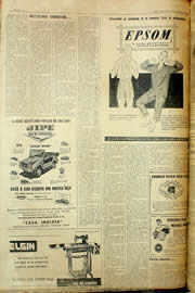 Página do jornal Unitário de outubro de 1958