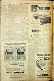 Página do jornal Unitário de outubro de 1958