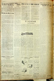 Página do jornal Unitário de outubro de 1958