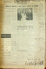 Página do jornal Unitário de outubro de 1958