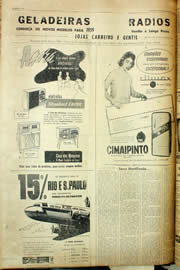 Página do jornal Unitário de outubro de 1958