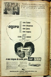 Página do jornal Unitário de outubro de 1958