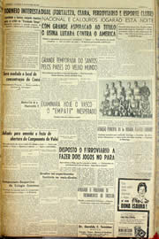 Página do jornal Unitário de outubro de 1958